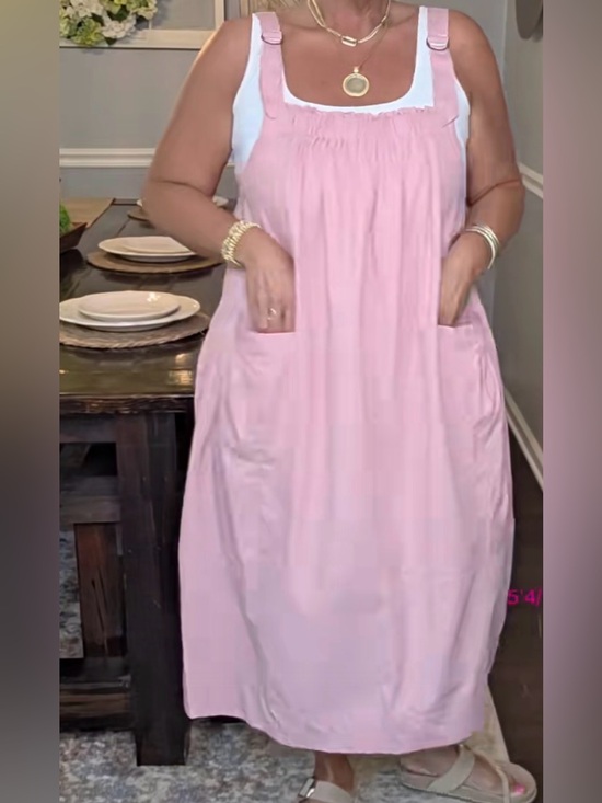 Fashion be yourself Dresses & Skirts - Pink Barrel Overall Midi Dresses